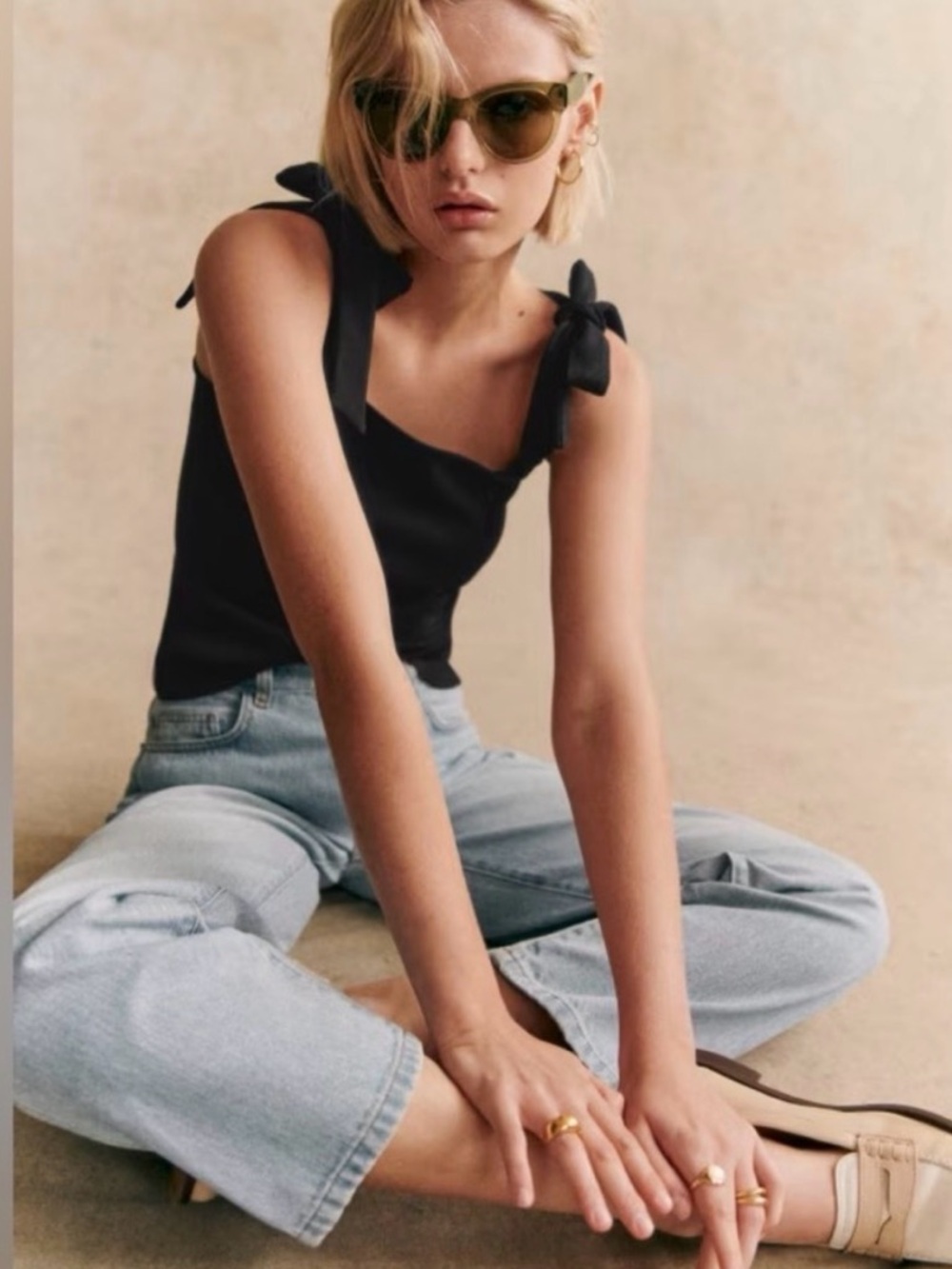Sezane Aria Top Black XS
